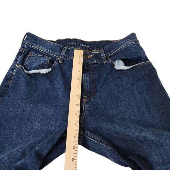 Mott & Bow Jeans Womens 30 x 28 Blue Denim Boyfriend Dark Wash Stretch - Picture 8 of 9